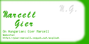 marcell gier business card